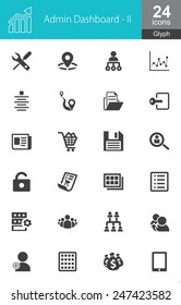 These icons are designed specifically for Admin Panel and Dashboard, recommended for use on web applications, websites and mobile applications.