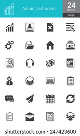 These icons are designed specifically for Admin Panel and Dashboard, recommended for use on web applications, websites and mobile applications.