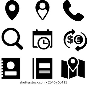These icons help users seek, uncover, and retrieve the information they need—instantly. Perfect for navigation menus, they symbolize action, curiosity, and access.