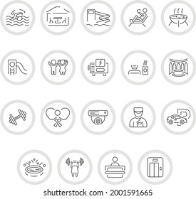 These icons are perfect for your website or map. You can use them in the construction industry, recreation, instructors.