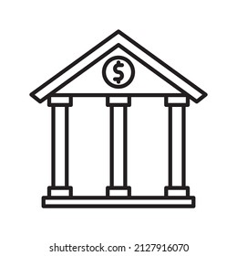 these are icons related to city facilities using a simple outline style