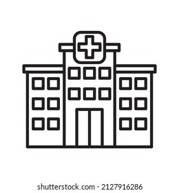 these are icons related to city facilities using a simple outline style
