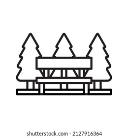 these are icons related to city facilities using a simple outline style