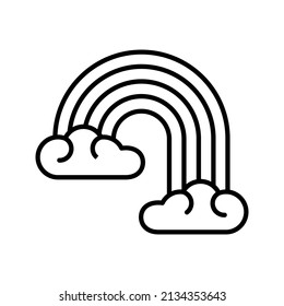 these are icons related to nature using outline style