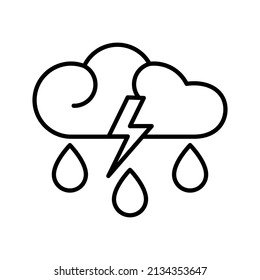 these are icons related to nature using outline style