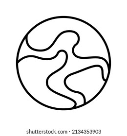 these are icons related to nature using outline style