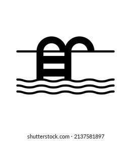 these are icons related to waterparks using solid style
