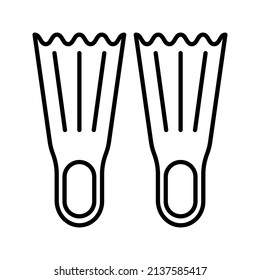 these are icons related to waterparks using outline style