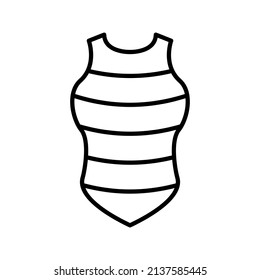 these are icons related to waterparks using outline style