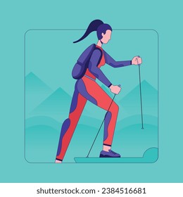 Estas ilustraciones capturan la esencia de la escalada de montaña y los deportes al aire libre
