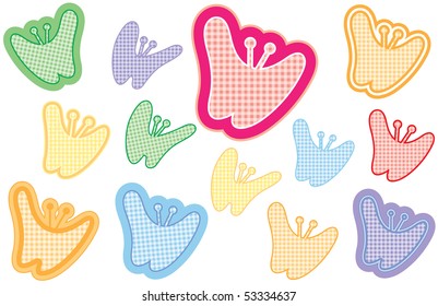 These illustrations are a fresh take on classic iconic butterfly design. This collection of beautiful vector butterflies is very unique and full of charm.