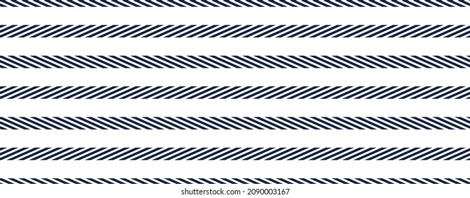 Are these lines parallel and horizontal, yes they are. Classic optical illusion made as seamless pattern, vector design image.