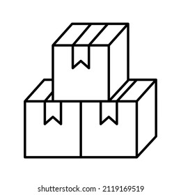 These are logistics related icons with simple outline style ready to use for your project design needs