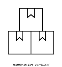 These are logistics related icons with simple outline style ready to use for your project design needs