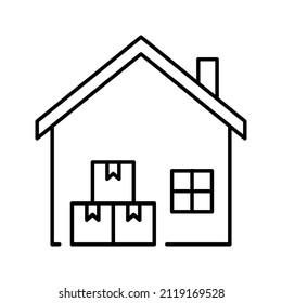 These are logistics related icons with simple outline style ready to use for your project design needs