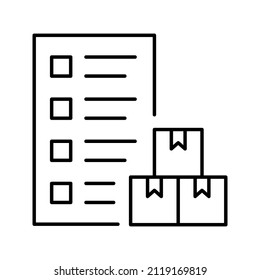 These are logistics related icons with simple outline style ready to use for your project design needs