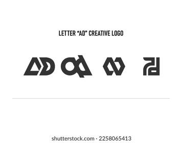 These are logo shapes formed from the letter "AD" 