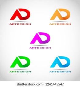 These are logos in the form of 2 letters, namely letters A and D. This is suitable to be used as the initials of a company or brand of a brand. Or it can also be used for other business purposes.