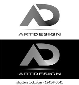 These are logos in the form of 2 letters, namely letters A and D. This is suitable to be used as the initials of a company or brand of a brand. Or it can also be used for other business purposes.