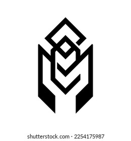 These are logos Monogram EMO elegant and firm 