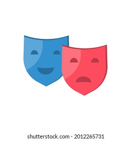 These are masks isolated on a white background.