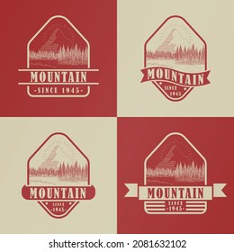 These are mountain vintage logos