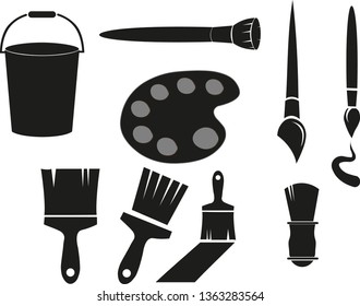 These are painting tools which can be used as vector graphics.
