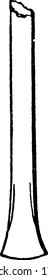 These are pointed and slightly round-nosed is wider than the diameter of the entire tool, at its cutting edge, therefore well-suited for cutting circular holes, vintage line drawing or engraving.