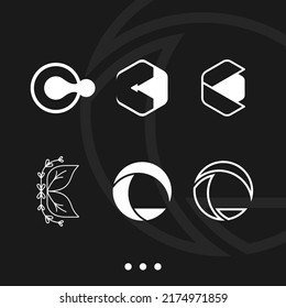 Diese Formen sind einige der Logos aus dem Buchstaben "C"