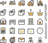 These are simple logistics icons se