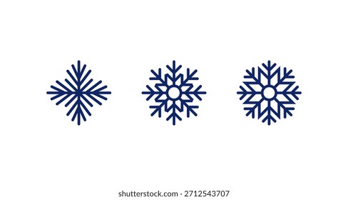 These simple snowflake designs are perfect for winter-themed projects and holiday decorations
