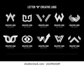 these are some logos formed from the letter "W"
