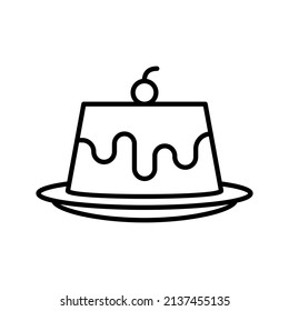 these are sweet-related icons that use outline style