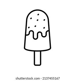 these are sweet-related icons that use outline style