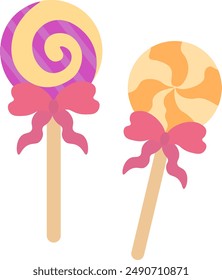 These two lollipops remind us that happiness is often found in the simple things. Let's enjoy the sweetness by sharing the joy.