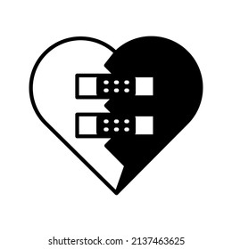 these are valentine-related icons that use solid style