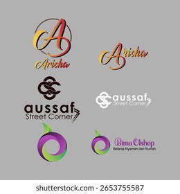 Esses designs de logotipo variados, perfeitos para marcas pessoais e e-commerce, aprimoram a identidade dos negócios.