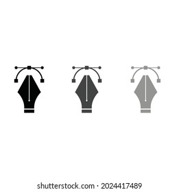 Estos iconos de herramientas de lápiz vectorial están diseñados para su empresa.