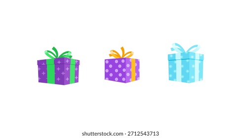 Estas vibrantes cajas de regalo son ideales para cumpleaños, vacaciones o cualquier ocasión especial