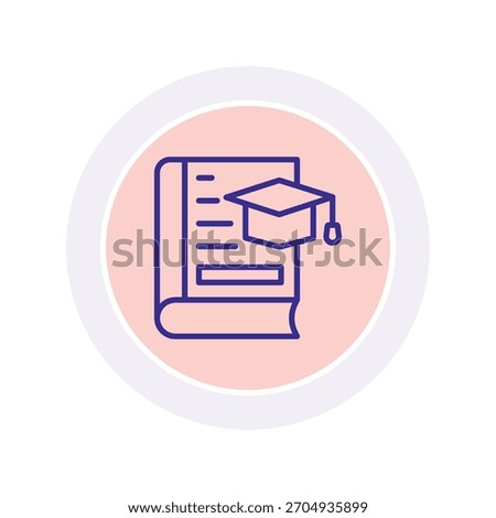 Thesis color circle icon , vector, pixel perfect, illustrator file 