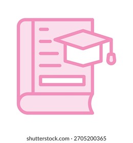 Thesis duotone line icon , vector, pixel perfect, illustrator file 