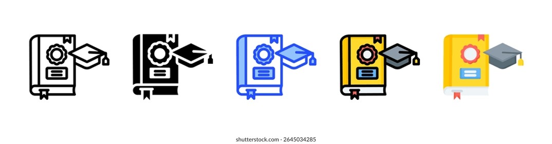 Thesis Icon Collection With Multiple Styles