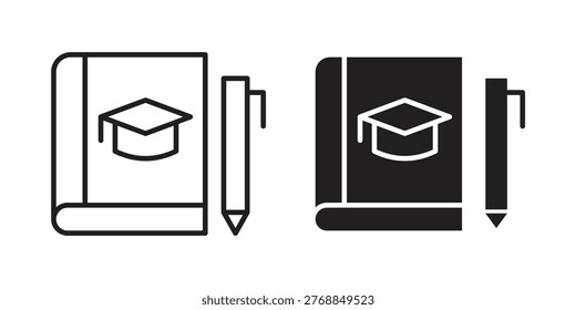 Thesis icon. Simple linear element illustration. Thin stroke sign can be used for web, mobile and UI.