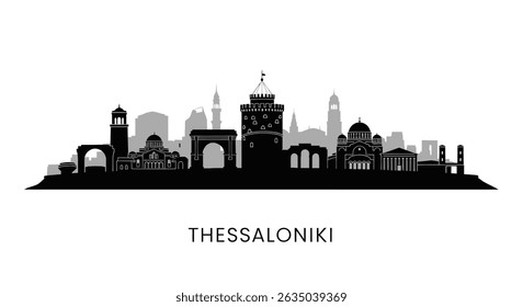 Salónica Skyline Cityscape Grécia Landmark.