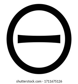 Theta capital greek symbol uppercase letter font icon black color vector illustration flat style image