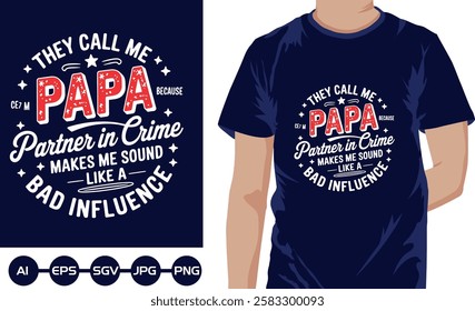 They Call Me Papa T shirt Design image 2025bd268