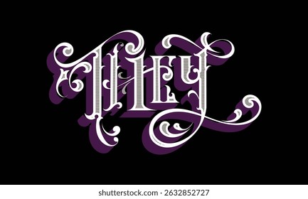 THEY lettering custom style design
