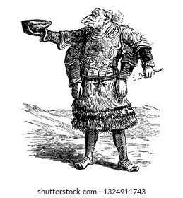 Se empujan en la piel de la parte posterior de los anzuelos desde los que se elevan en el aire y hacen algunos giros de dirección como entrechats, ilustración de líneas de arte grabadas vintage. Diccionario Infernal 1863.