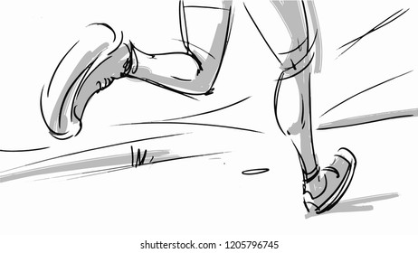 they see legs running, they do sport.storyboard
