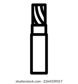 thhn thwn thermoplastic heat nylon wire line icon vector. thhn thwn thermoplastic heat nylon wire sign. isolated contour symbol black illustration